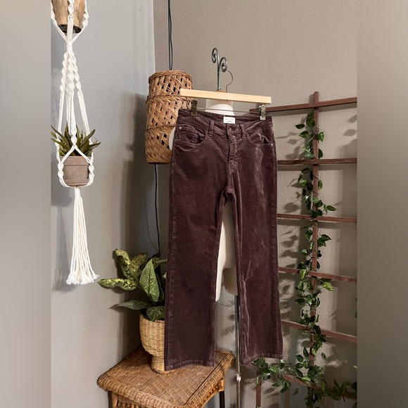 ▫️Pilcro Anthropologie The Yaya Mid-Rise Corduroy Crop Flare Jeans 29 - Picture 10 of 16